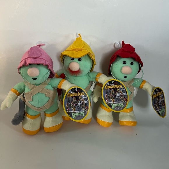 Fraggle Rock Jim Henson Plush Sababa Toys Doozers Plush 2004 Lot Of 3 - Picture 1 of 9